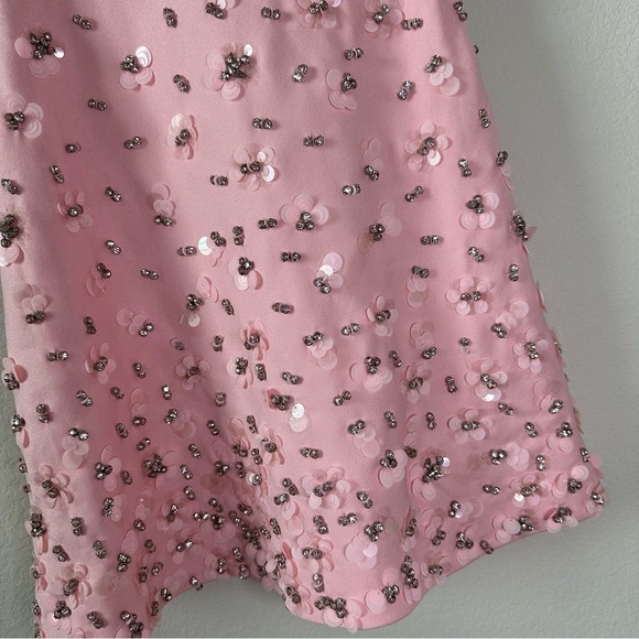 NWT SIMKHAI Ziva Embellished Crepe Mini Dress SZ US 6 - Picture 6 of 9